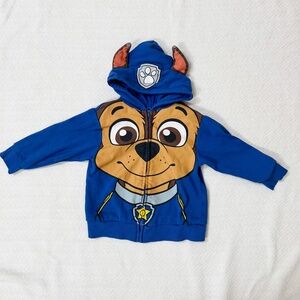 Paw Patrol Chase Jacket Zip Up - 3T - costume, hooded ears, blue, long sleeve